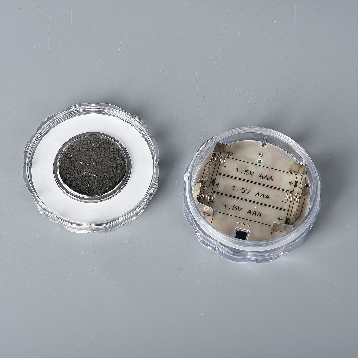 Set of 2 - LED Multipurpose Colour Changing Waterproof Light with Remote Control (Size 7x7x2Cm)