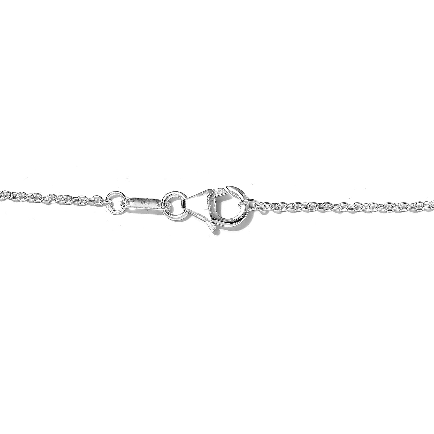 Amethyst Necklace (Size 20) in Sterling Silver 3.36 Ct, Silver wt. 6.24 Gms