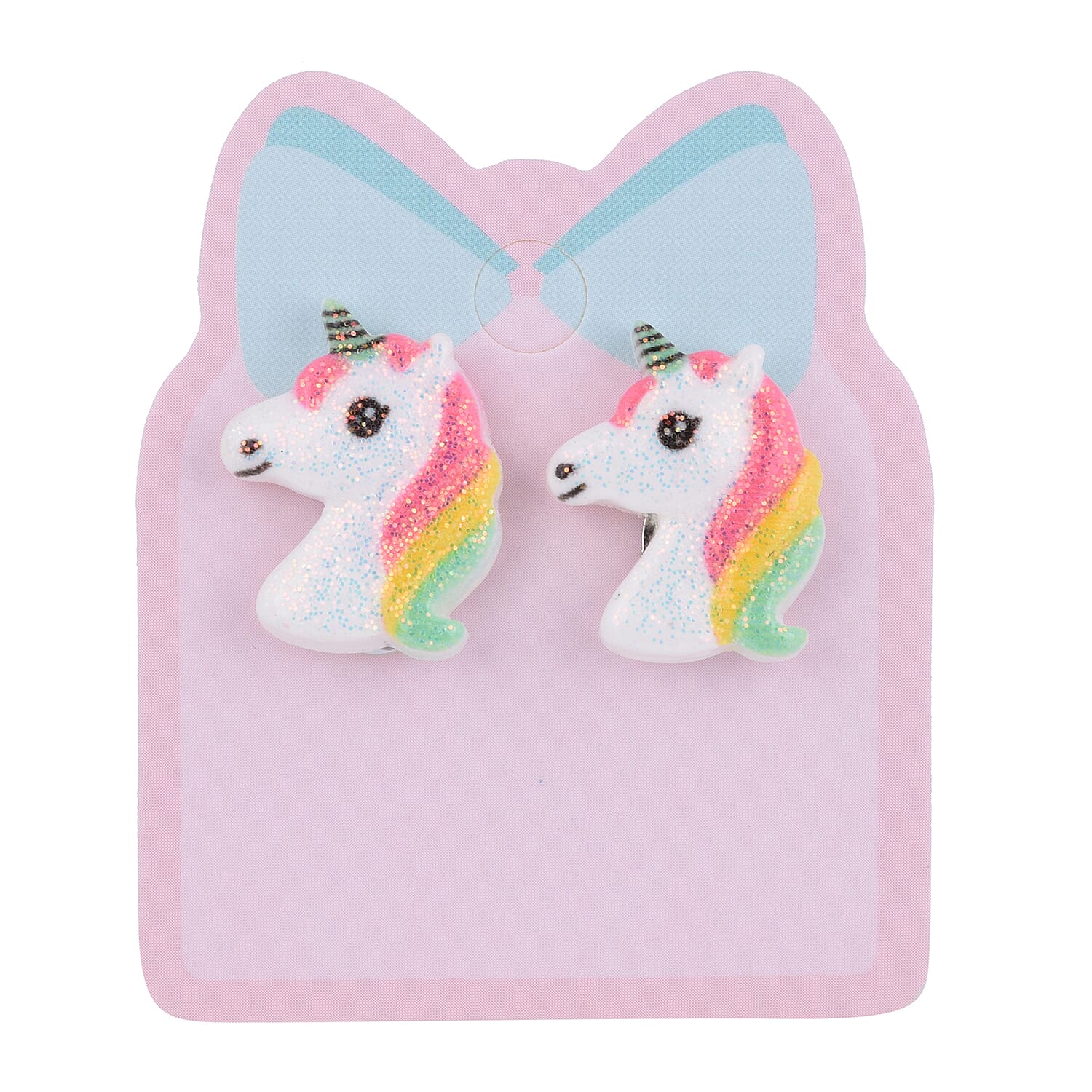 Unicorn Ear Clip in Silver Tone