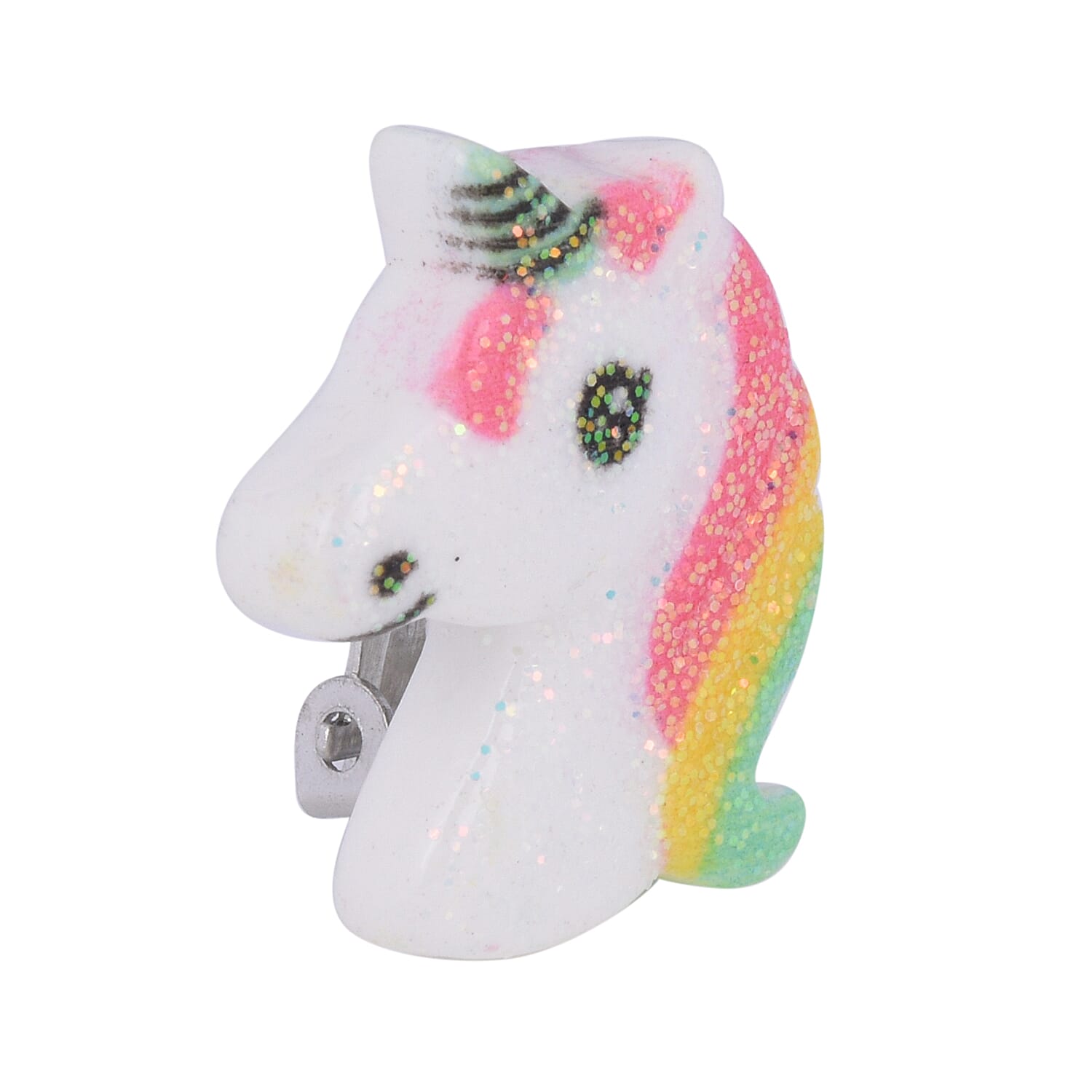 Unicorn Ear Clip in Silver Tone