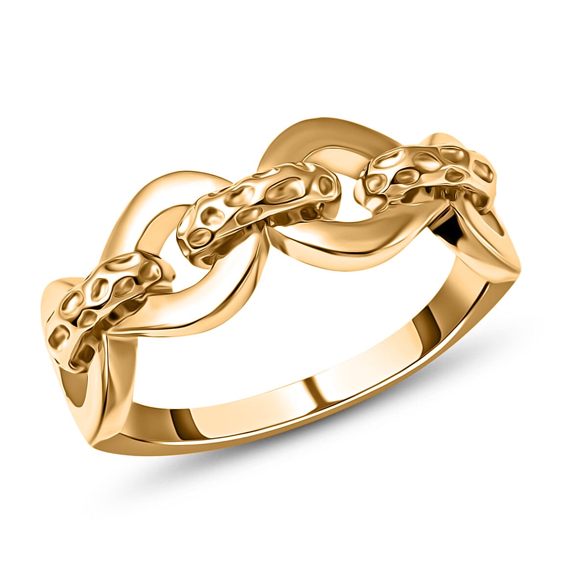 RACHEL GALLEY Yellow Gold Overlay Sterling Silver Ring