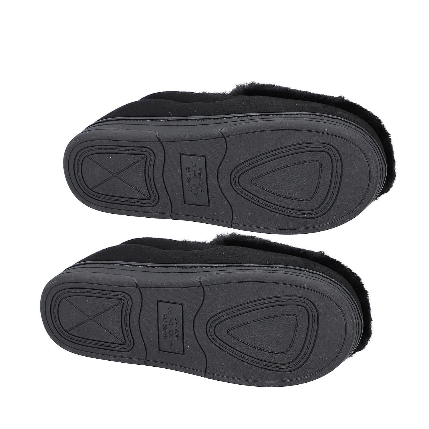 Rabbit Faux Fur Shoes - Brown