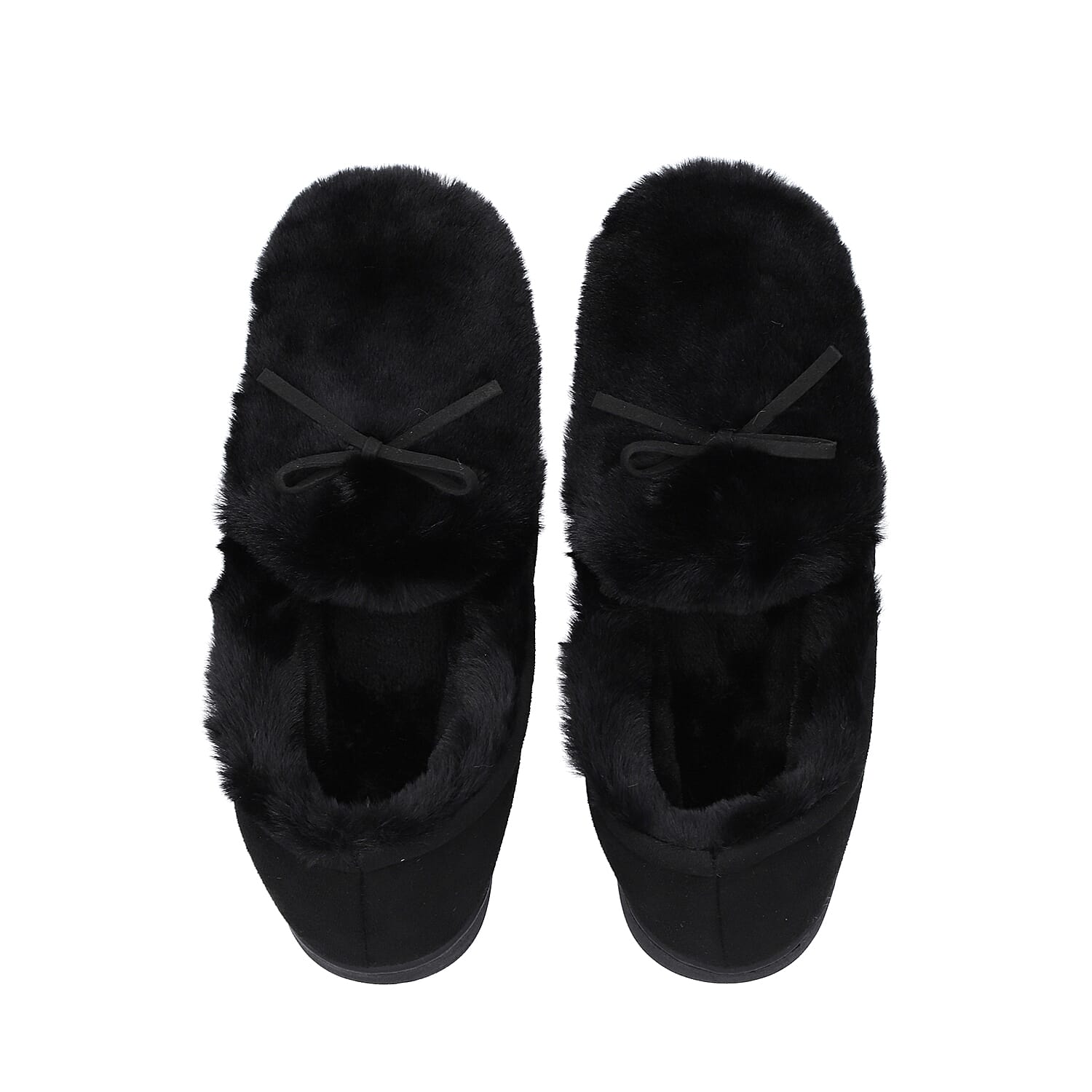 Rabbit Faux Fur Shoes - Brown