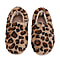 Leopard Pattern Faux Fur Shoes - Brown