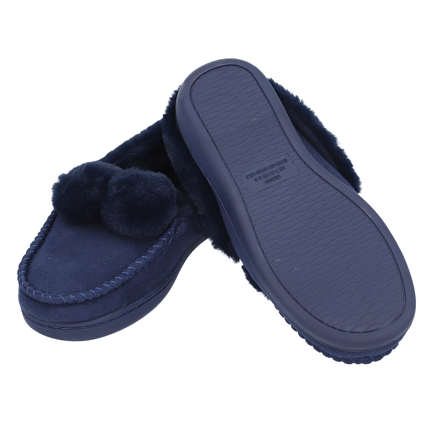 Rabbit Faux Fur Shoes - Black