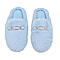 Super Soft Seude Faux Fur Slippers with Waterproof TPR Sole (Size 3-4) - Blue