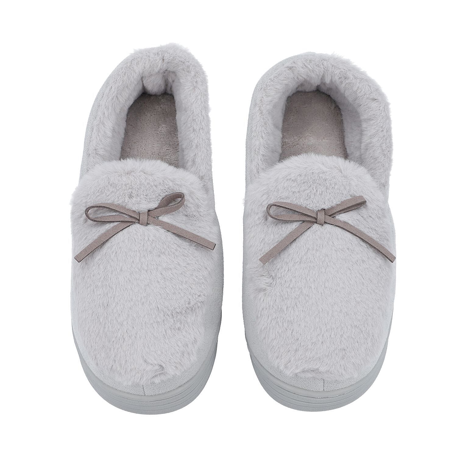 White store fuzzy shoes