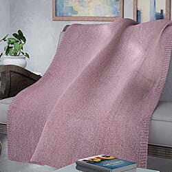 Close Out Deal- Chenille Wrinkle and Stain Resistance Throw with Border - Yellow