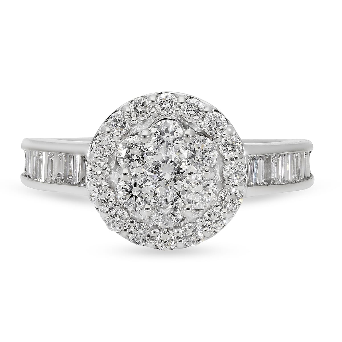 RHAPSODY 950 Platinum IGI Certified Diamond (VS-E-F) Ring 1.00 Ct.