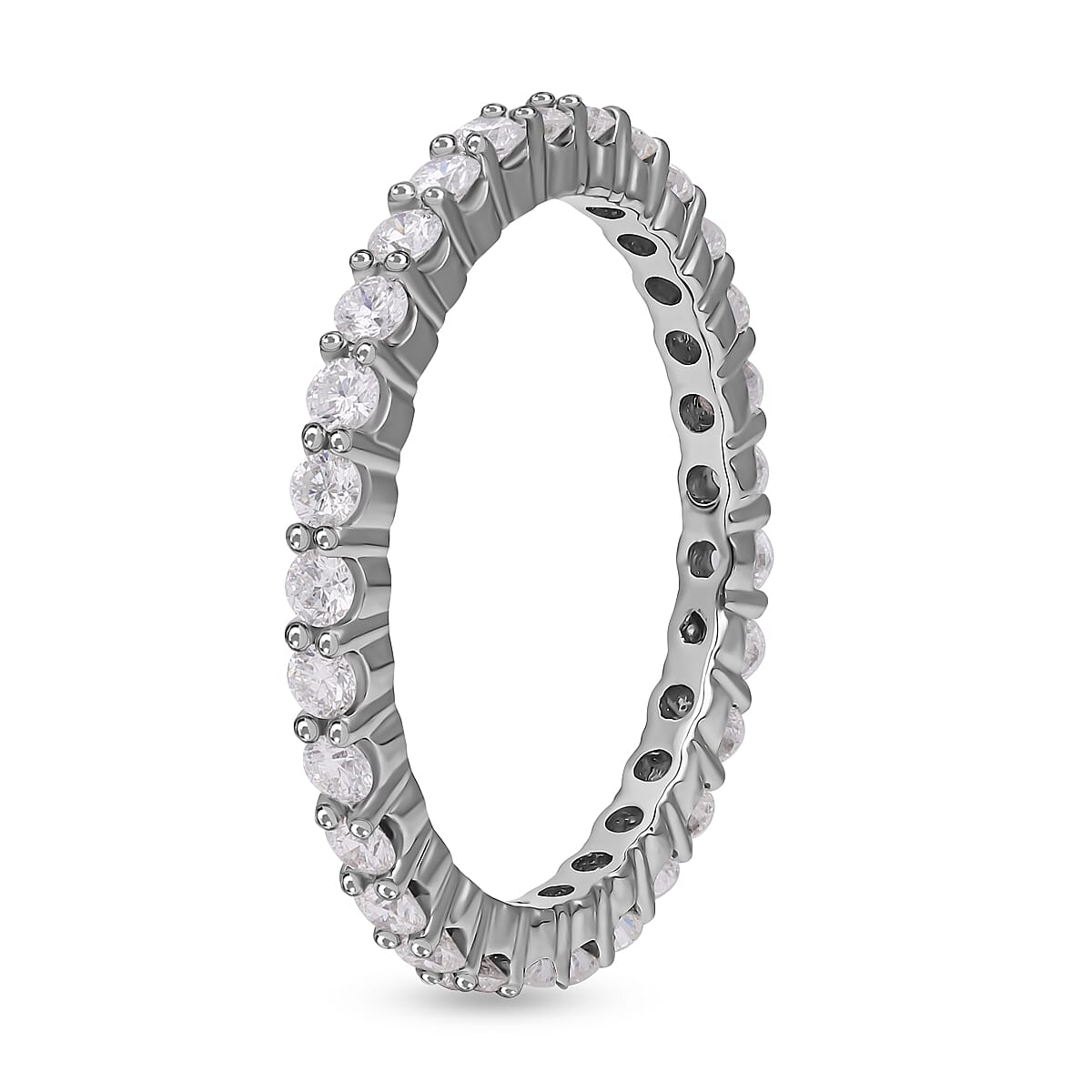 RHAPSODY 950 Platinum IGI Certified Diamond (VS/E-F) Eternity Ring 1.00 Ct.