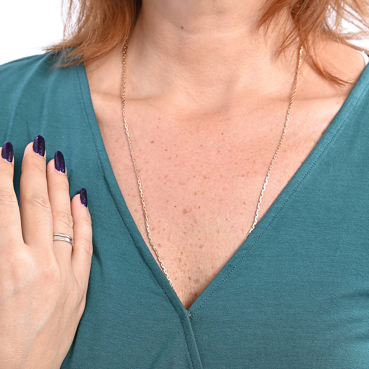 LA MAREY V Neck Knitted Blouse with Belt - Green