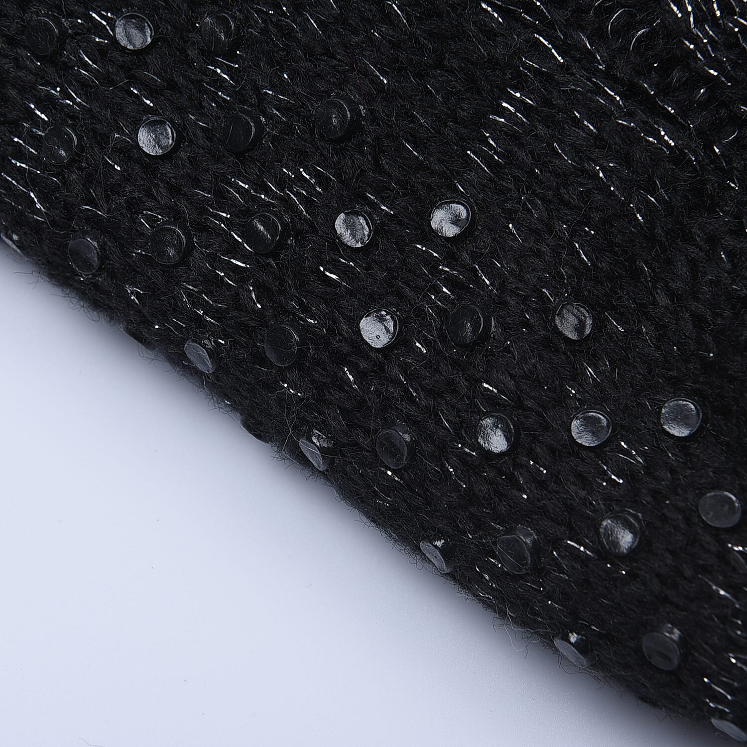 100% Acrylic Double Layer Fur Chunky Socks - Black