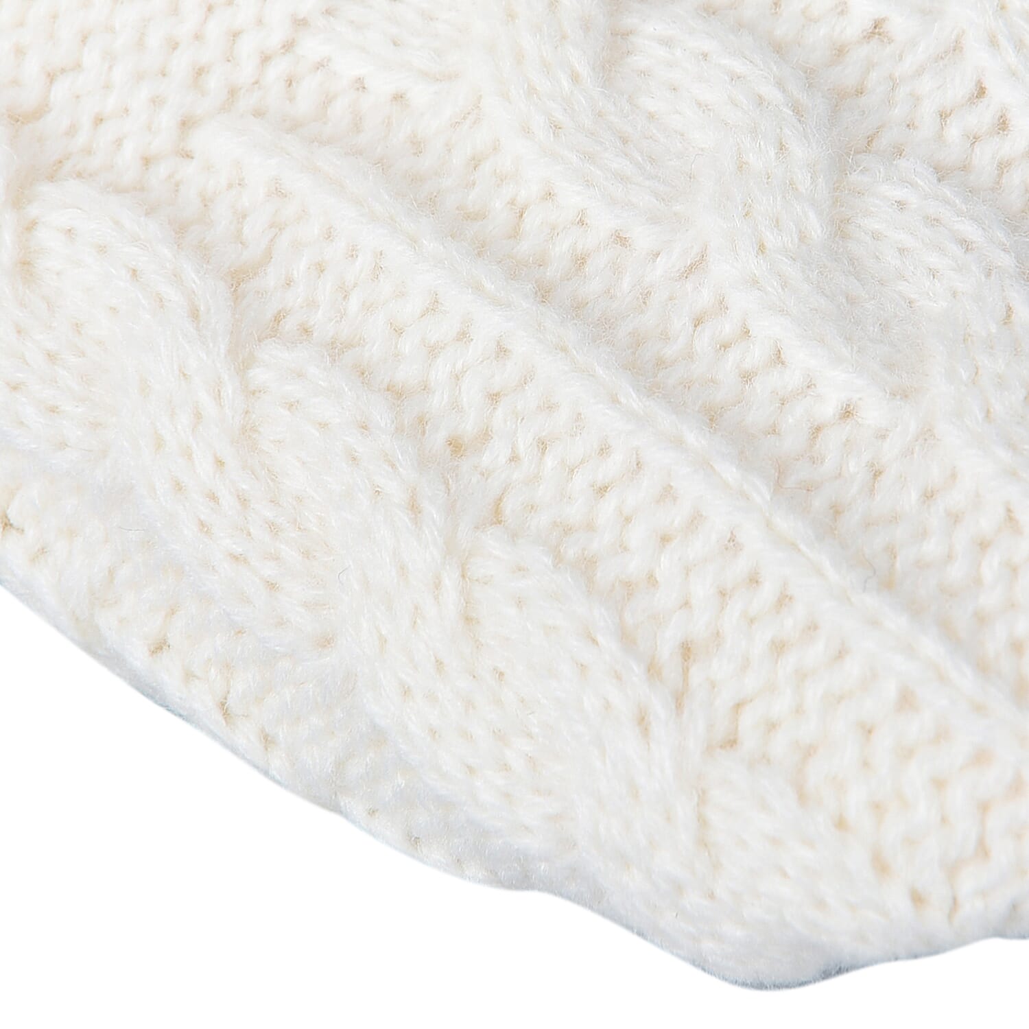 100% Acrylic Double Layer Chunky Sock Indoor Antislip Faux Fur Slipper - White