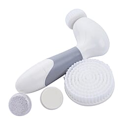 4 in 1 Facial Cleaning Brush 4AA Battery Not Included Cool Grey