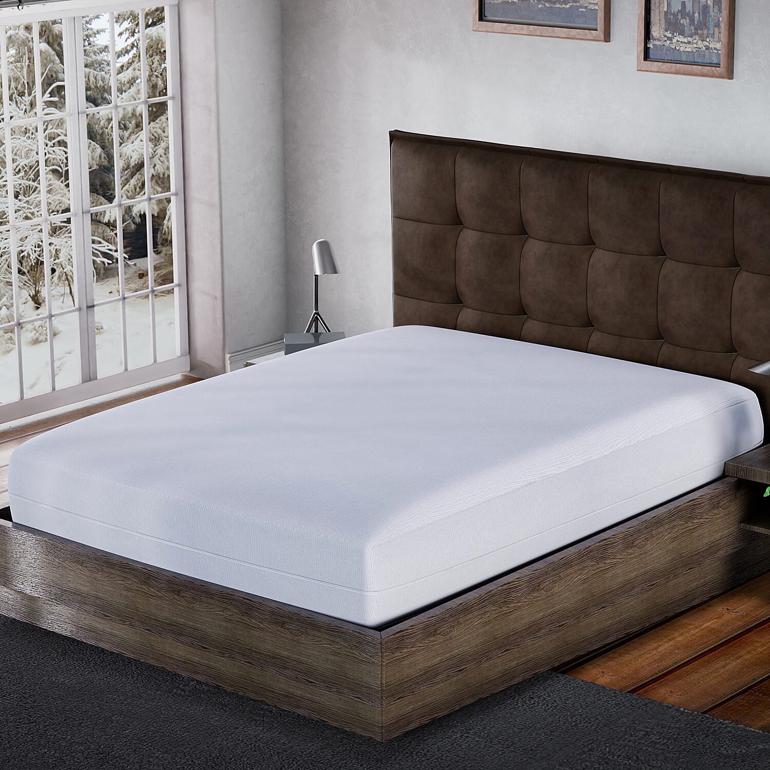 Waterproof Mattress Protector (Size 190x135 Cm) - Double