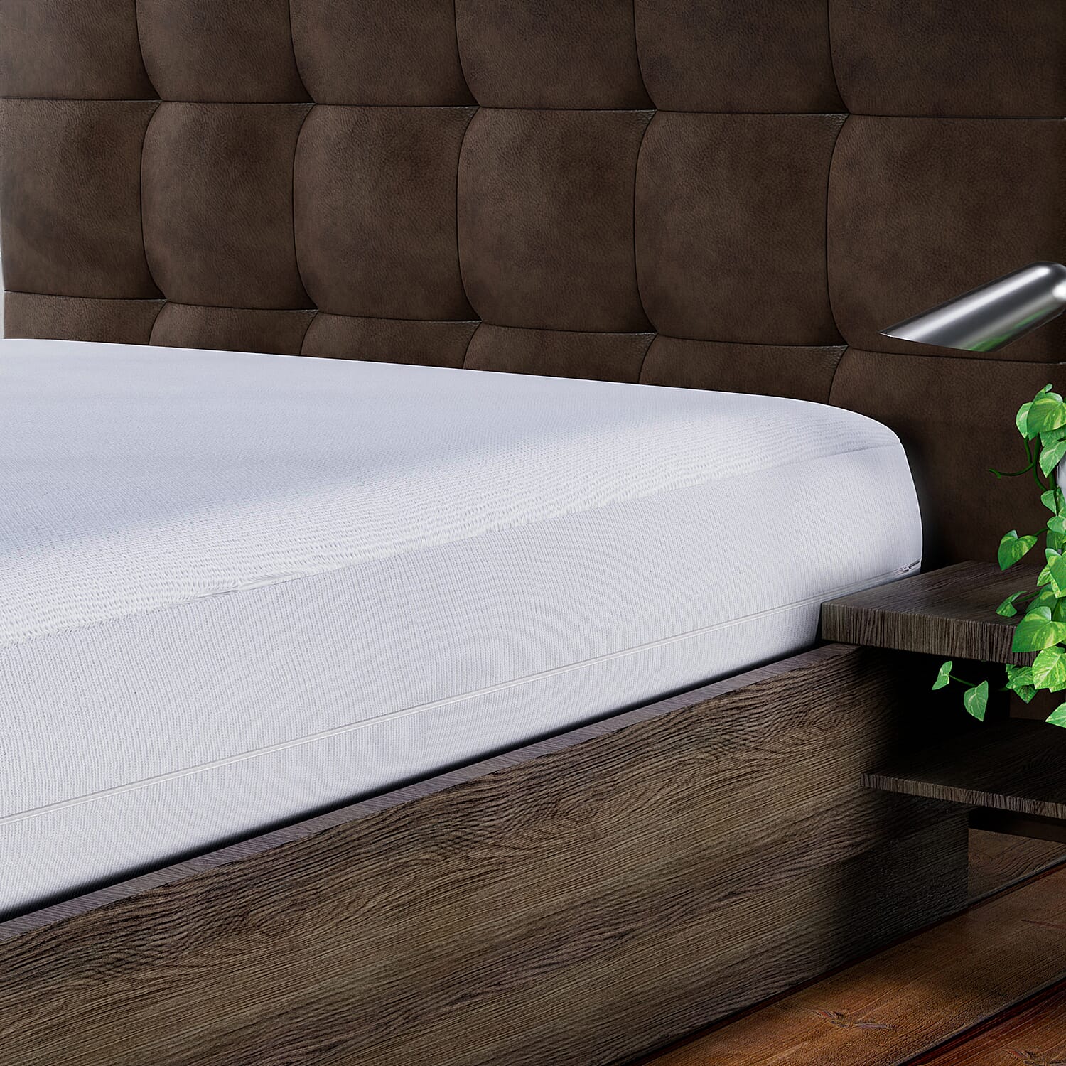 Waterproof Mattress Protector (Size 190x135 Cm) - Double