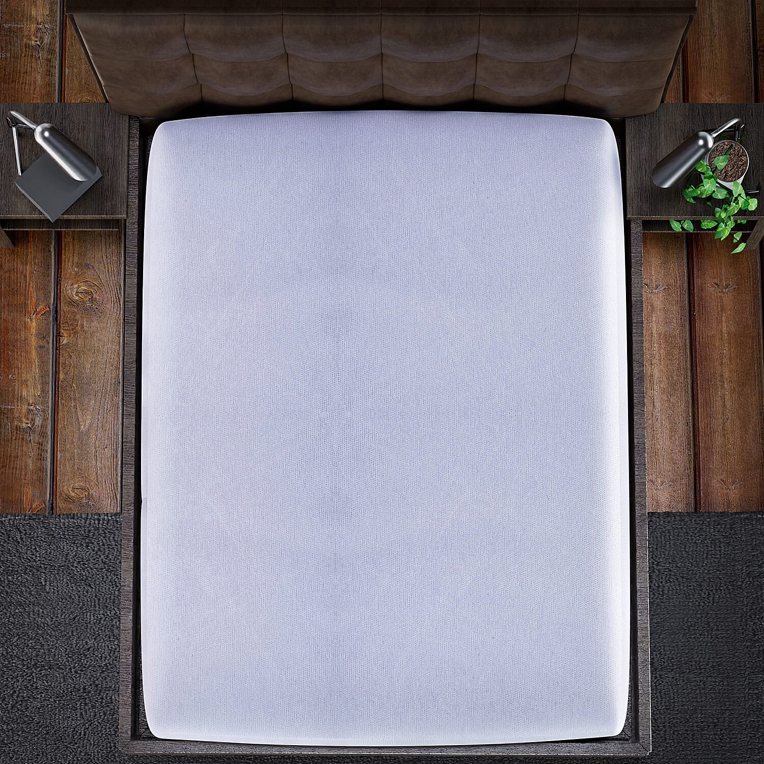 Waterproof Mattress Protector (Size 190x135 Cm) - Double