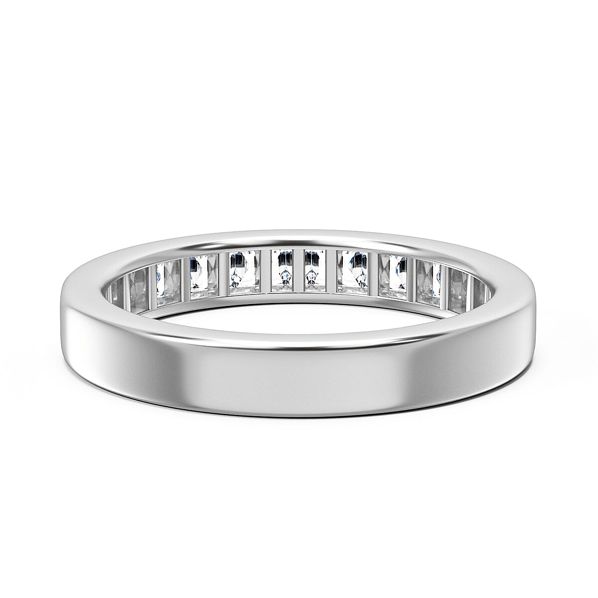 ILIANA 18K White Gold IGI Certified Diamond (SI-G-H) Half Eternity Ring ILIANA 18K White Gold IGI Certified Diamond (SI-G-H) Half Eternity Ring