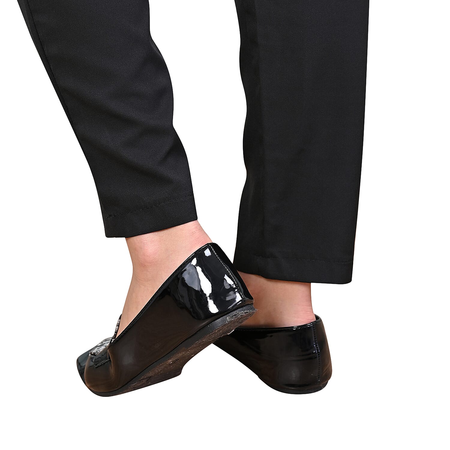 La Marey Snake Skin Pattern Loafer Shoes - Black