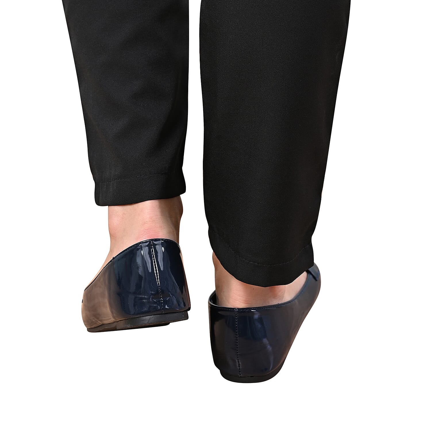 La Marey Snake Skin Pattern Loafer Shoes - Black