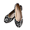 La Marey Snake Skin Pattern Loafer Shoes - Black & White