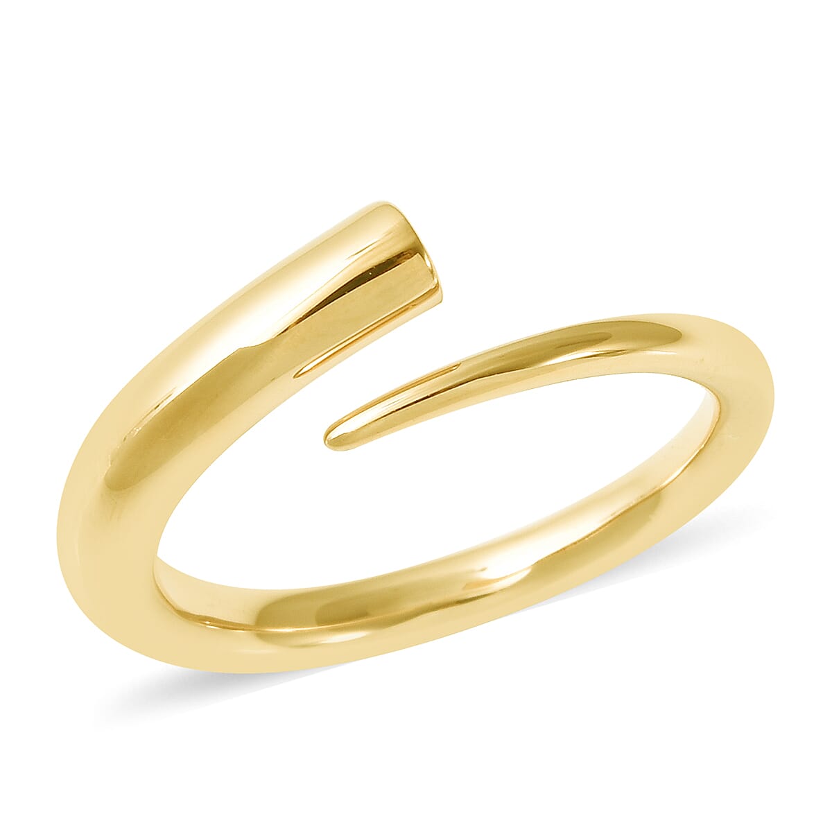 RACHEL GALLEY Bypass Ring in Yellow Gold Plated Sterling Silver