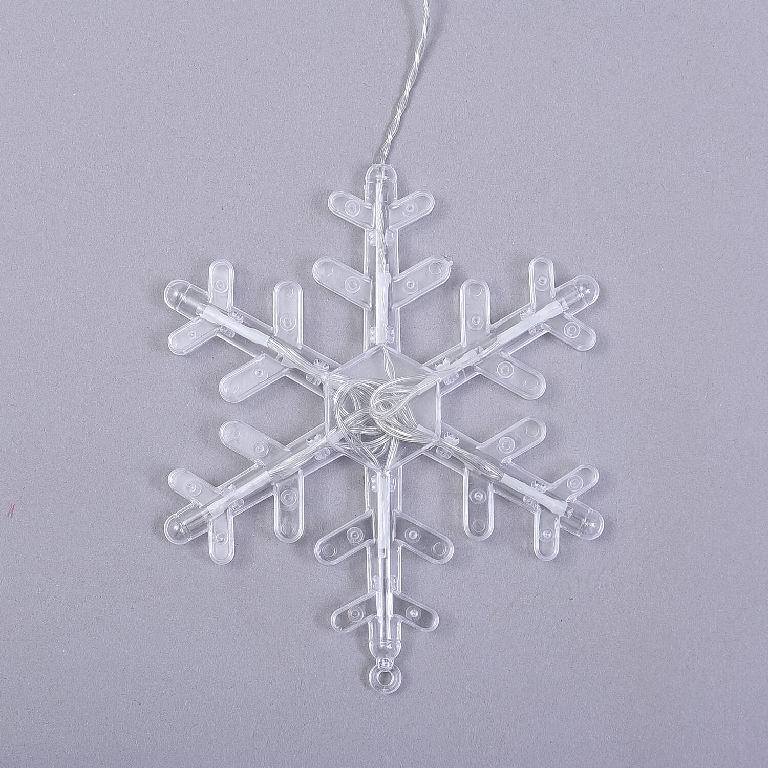 Snowflake Inspired LED Curtain String Light with USB Cable (Size 350x85Cm)