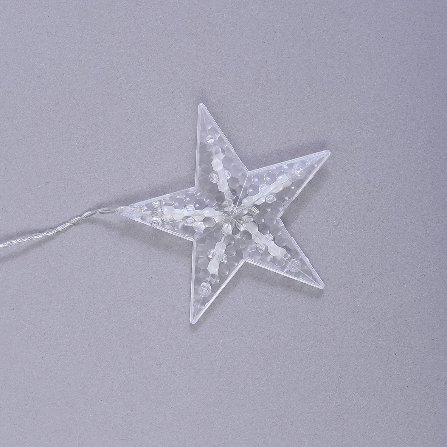 Snowflake Inspired LED Curtain String Light with USB Cable (Size 350x85Cm)