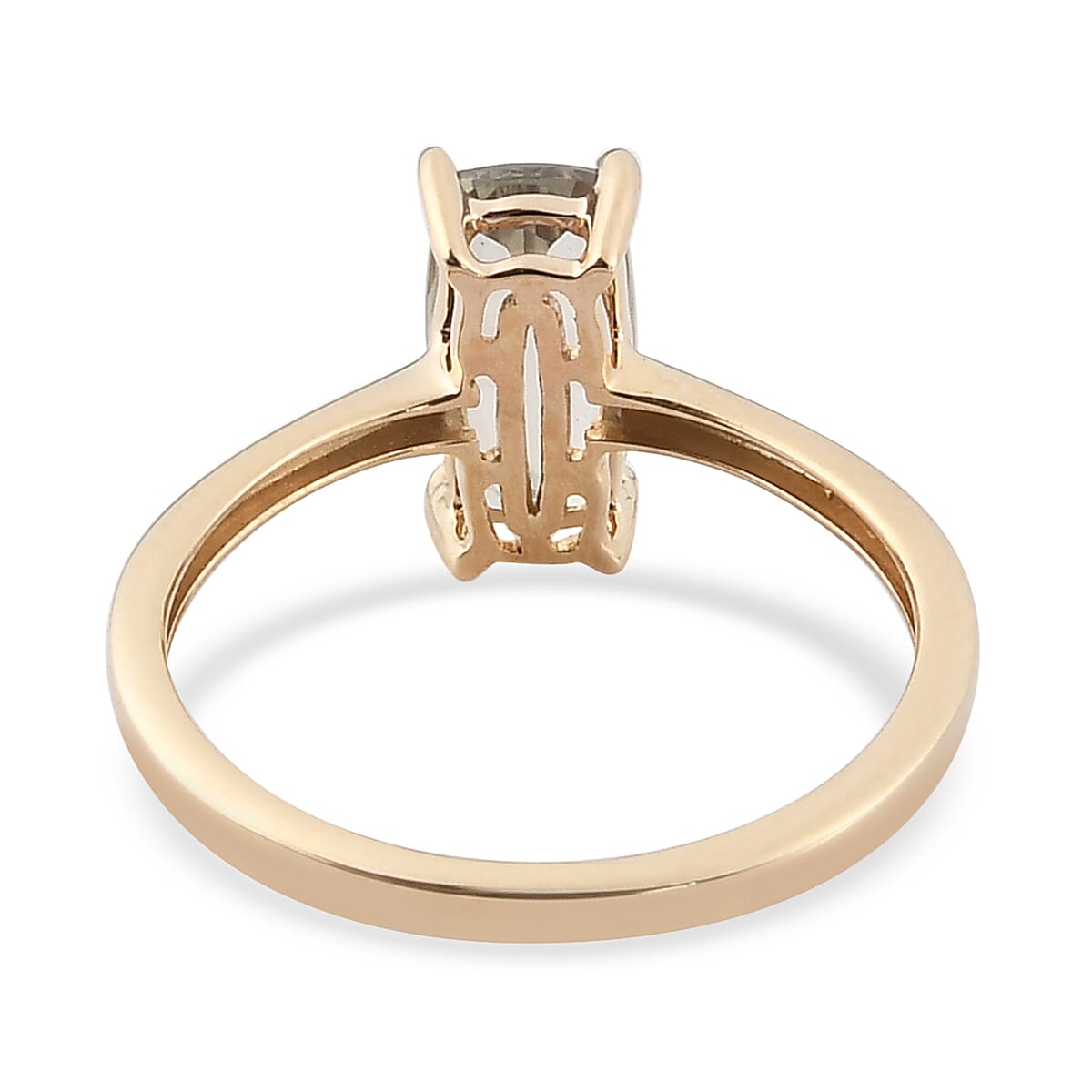 9K Yellow Gold AA Diaspore Solitaire Ring 1.55 Ct.