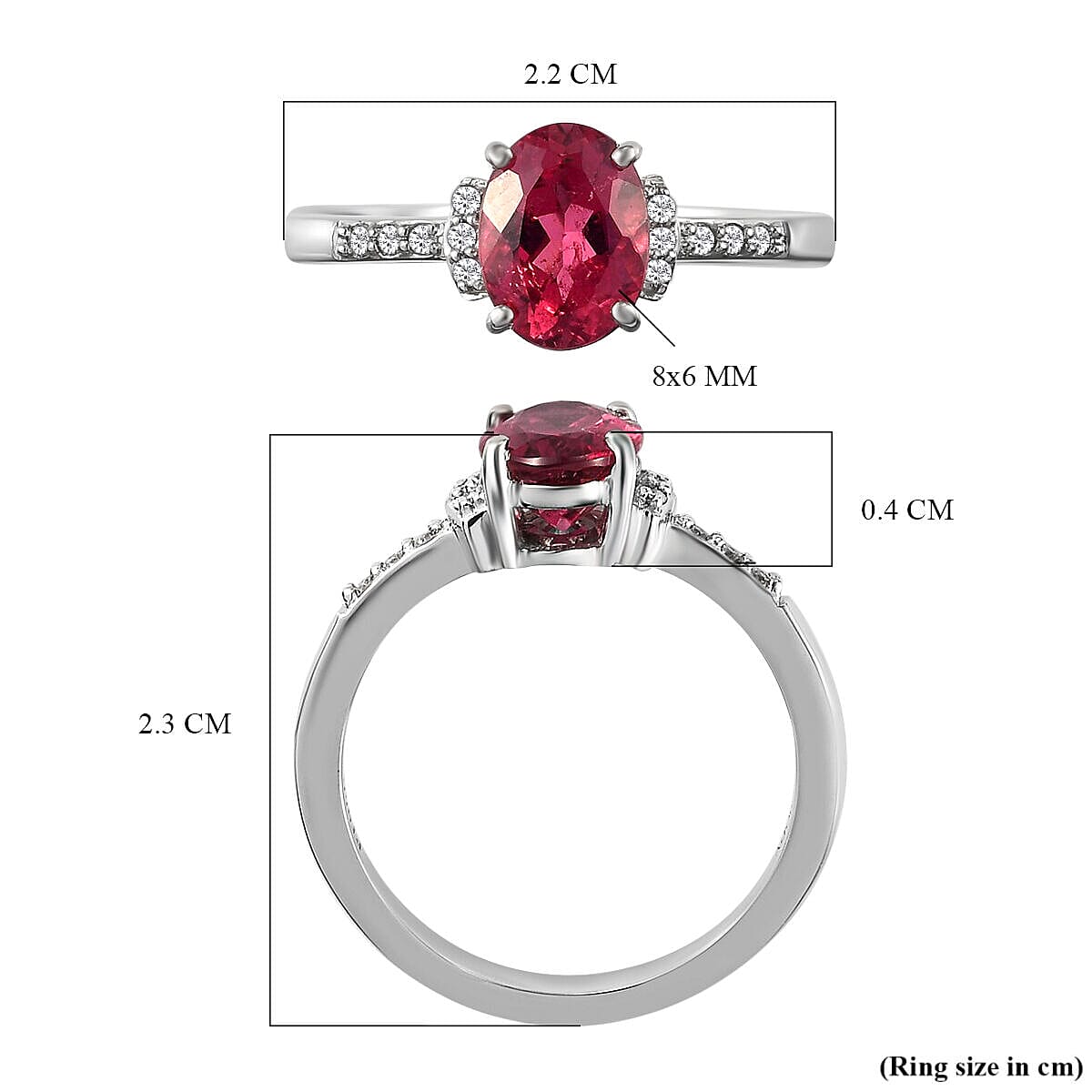 RHAPSODY 950 Platinum AAAA Ouro Fino Rubellite and Natural Diamond (VS- E-F) Ring 1.34 Ct. RHAPSODY 950 Platinum AAAA Ouro Fino Rubellite and Natural Diamond (VS- E-F) Ring 1.34 Ct.