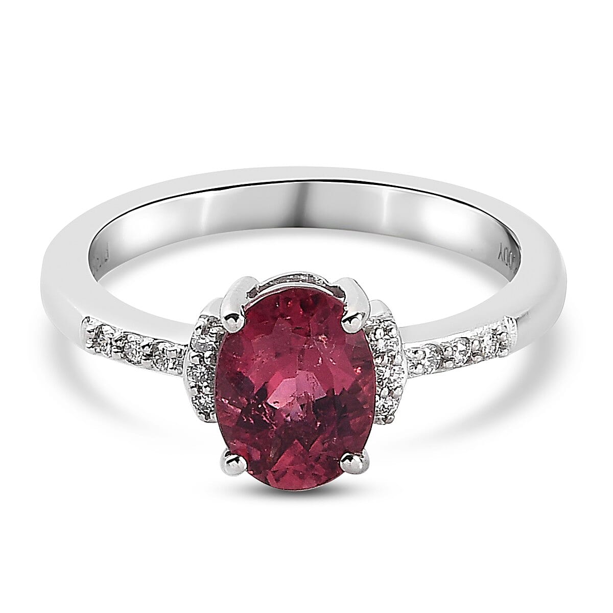 RHAPSODY 950 Platinum AAAA Ouro Fino Rubellite and Natural Diamond (VS- E-F) Ring 1.34 Ct. RHAPSODY 950 Platinum AAAA Ouro Fino Rubellite and Natural Diamond (VS- E-F) Ring 1.34 Ct.