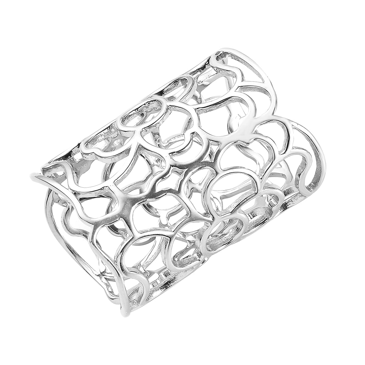 Scarf Holder in Silver Tone