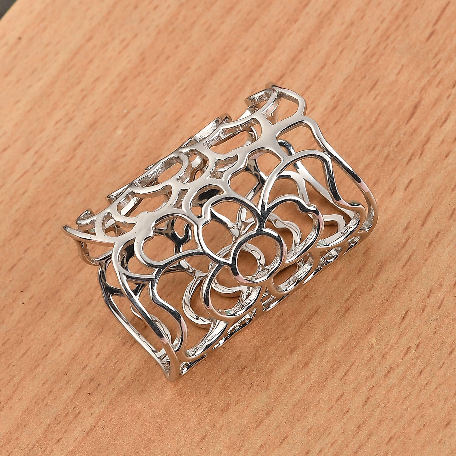 Scarf Holder in Silver Tone