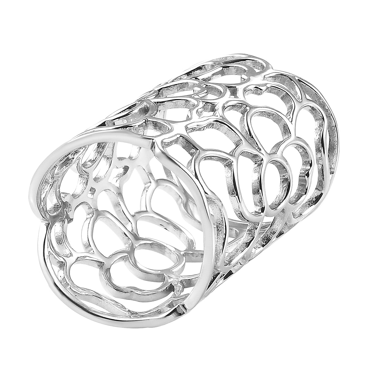 Scarf Holder in Silver Tone