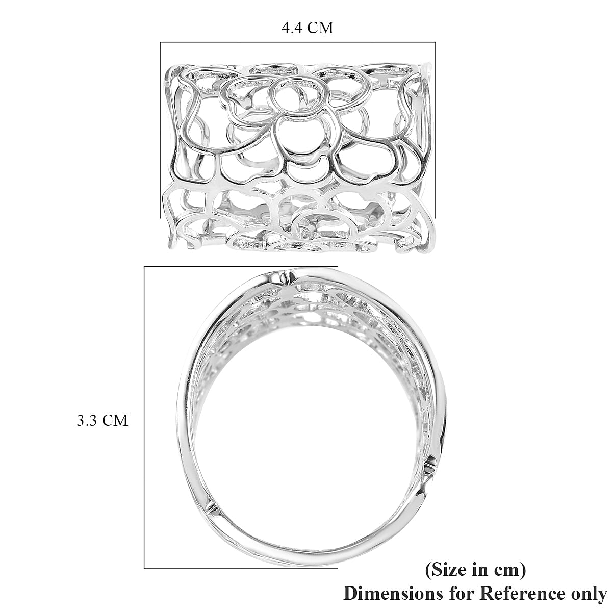 Scarf Holder in Silver Tone