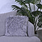 Faux Fur Cushion Cover with Zipper - Gray