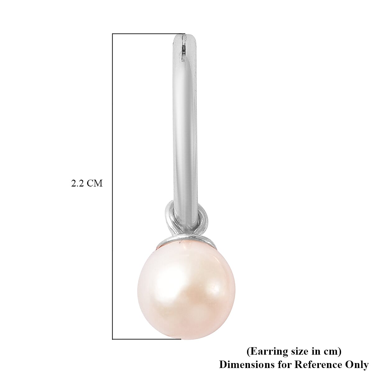 Japanese Akoya Pearl Earrings in Rhodium Plated Sterling Silver
