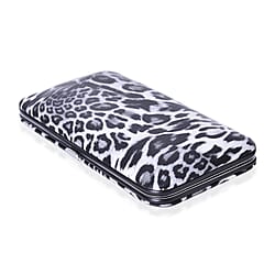 14 Piece Set - Leopard Pattern Manicure Grooming Kit in Box - Pink