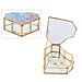 Heart Shaped Floral Pattern Jewellery Box - Blue, Purple & Yellow