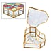Heart Shaped Geometric Pattern Jewellery Box - Yellow, Red & Blue