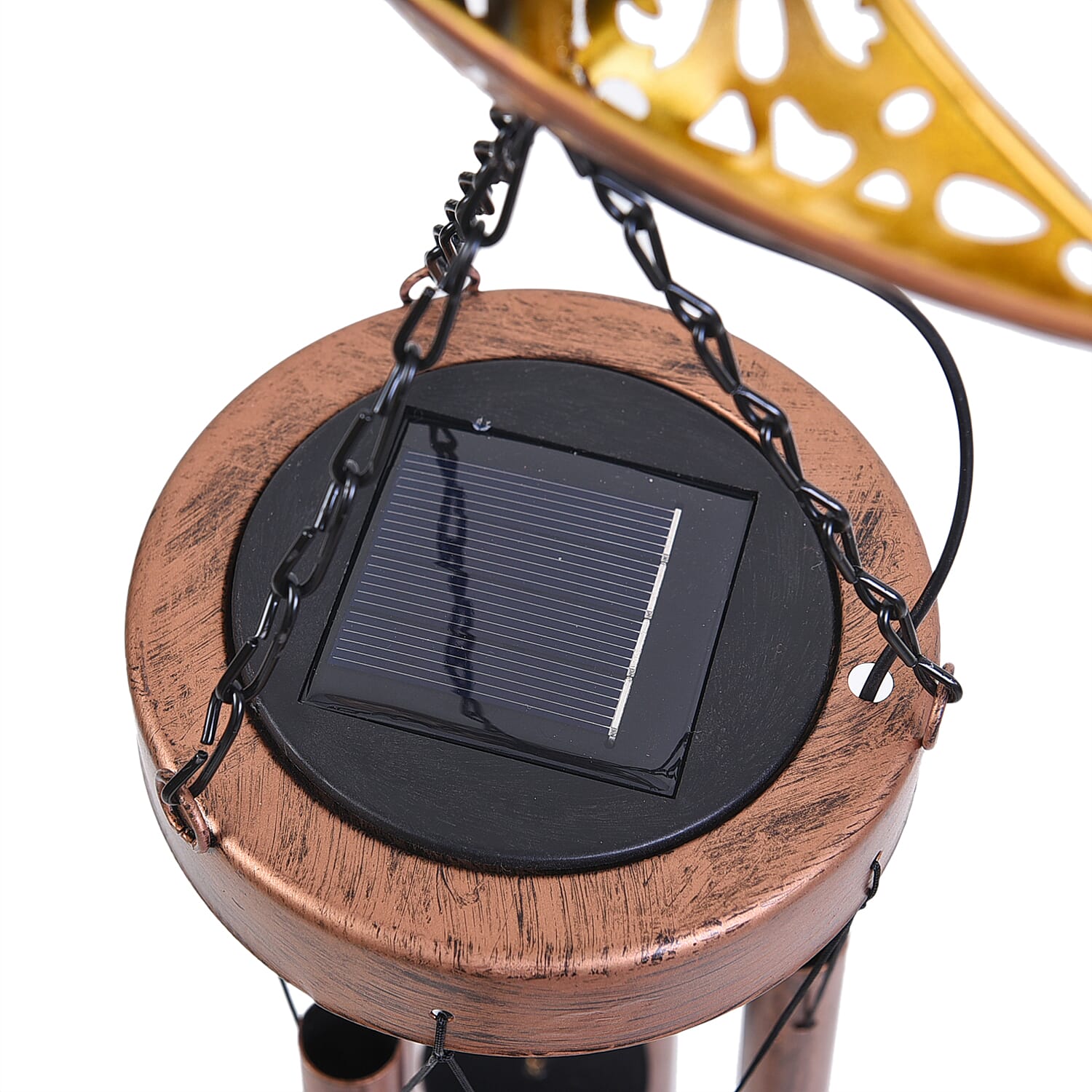 Decorative Hanging Crescent Moon Solar Wind Chime