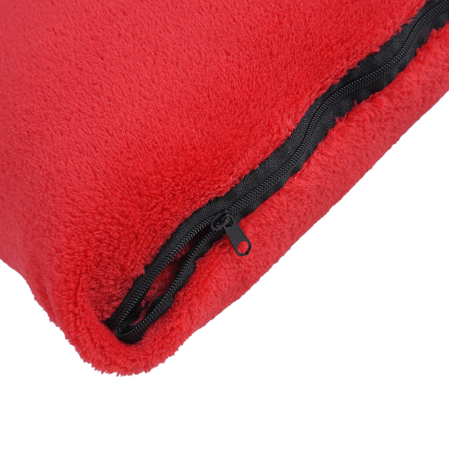 2 in 1 Travel Foldable Blanket and Cushion - Red