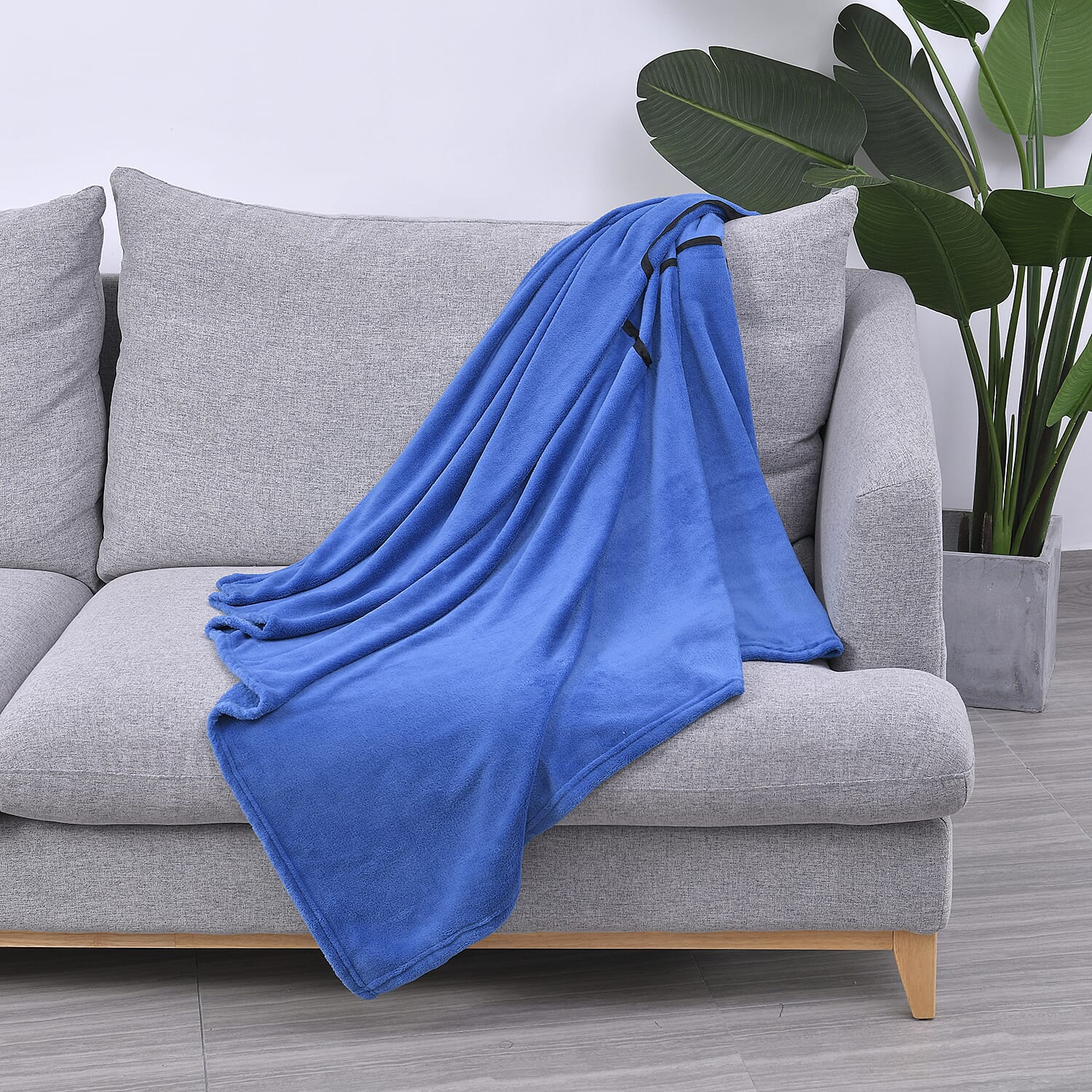 Cosy Blanket for Season (Size 175x127 cm) -Blue