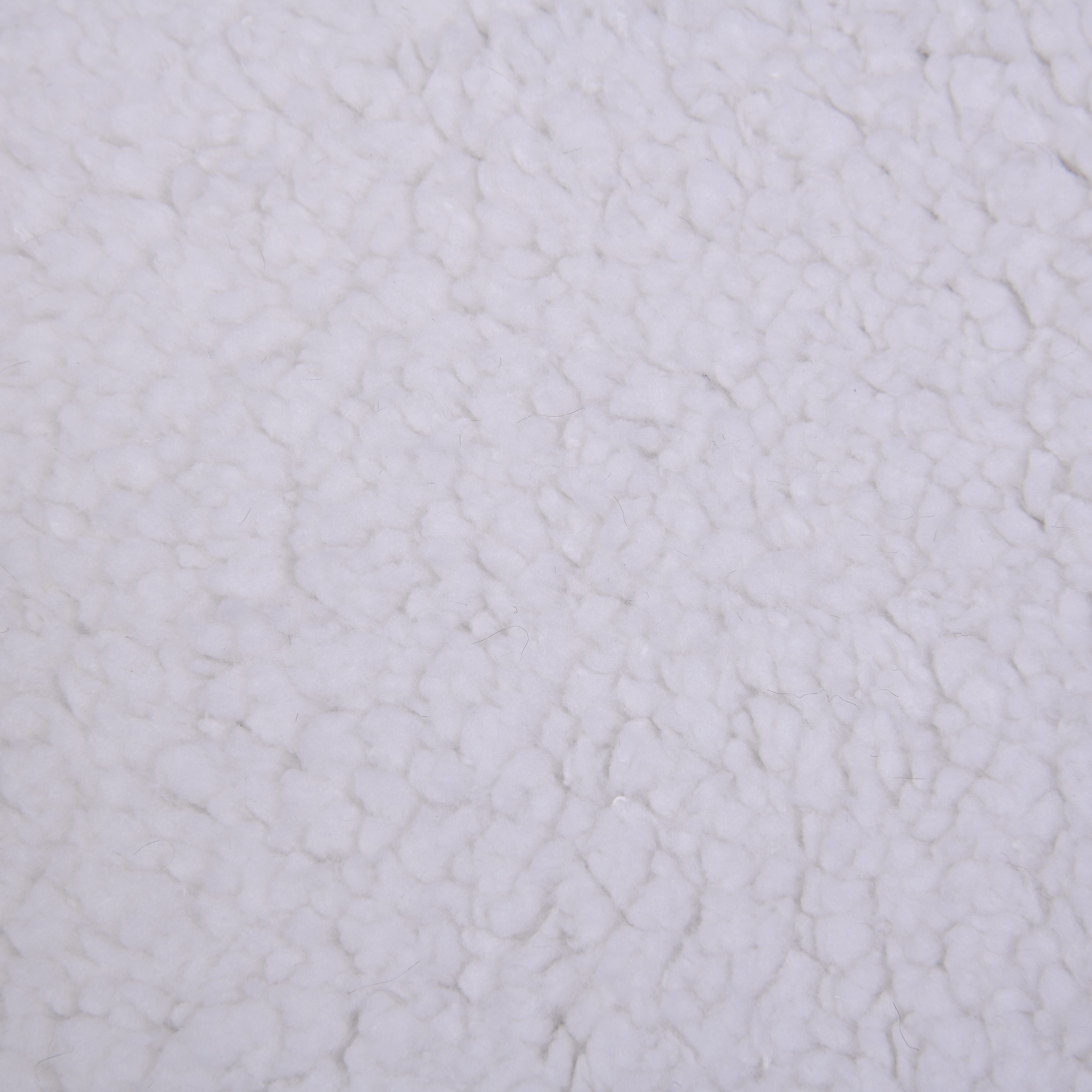 TJC Polka Dot Pattern Faux Fur Sherpa Blanket (Size 195x150 Cm) - Grey & White