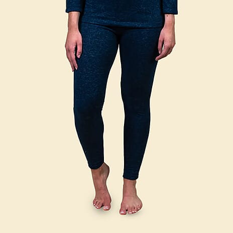 TAMSY Soft and Comfortable Ankle Length Leggings (Size 12) - Navy