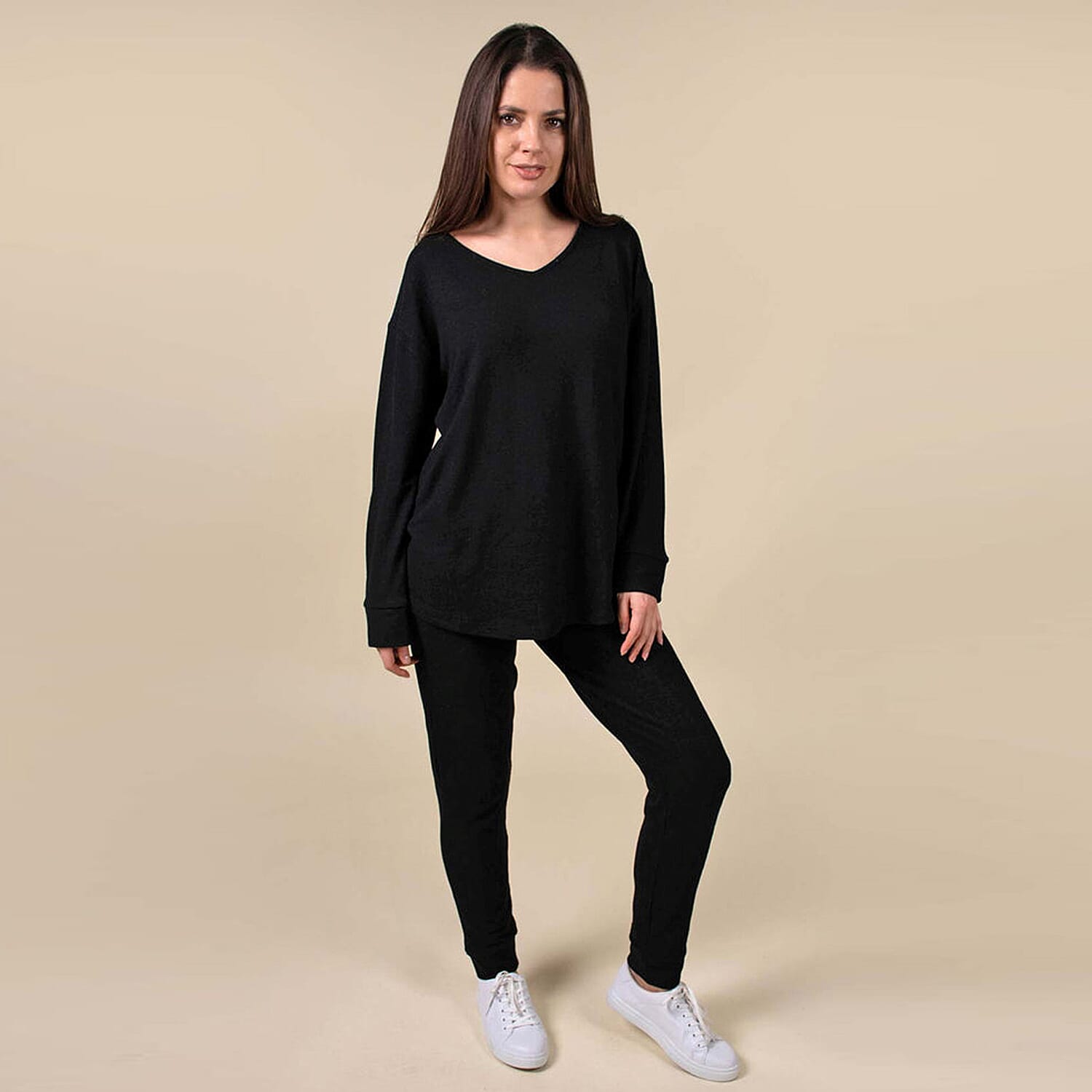 Black drawstring hot sale joggers womens