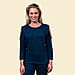 DOD - TAMSY Casual Long Sleeves Top - Navy