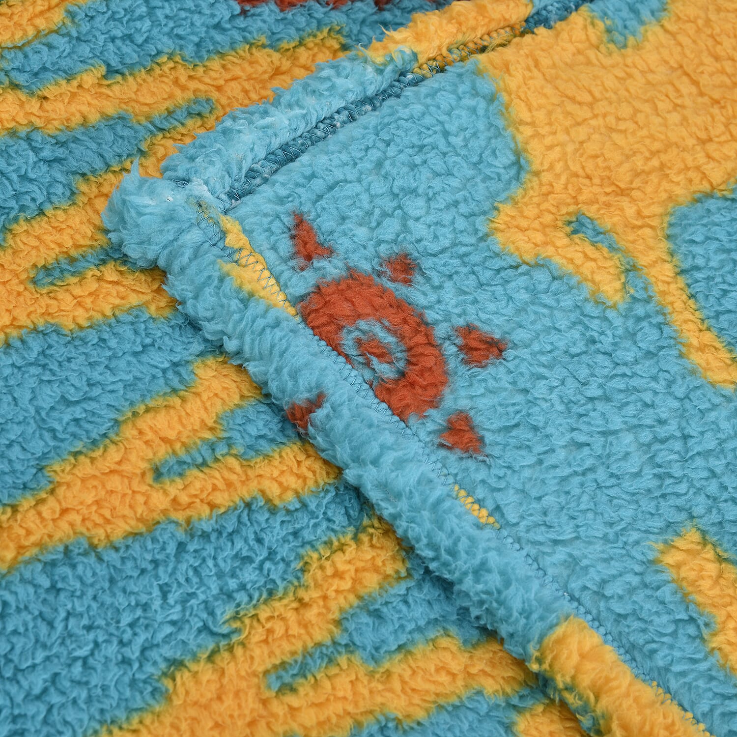 Winter Close Out Collection - Luxurious Super Soft Single Layer Sherpa Blanket (Size150X200 Cm) - Turquoise