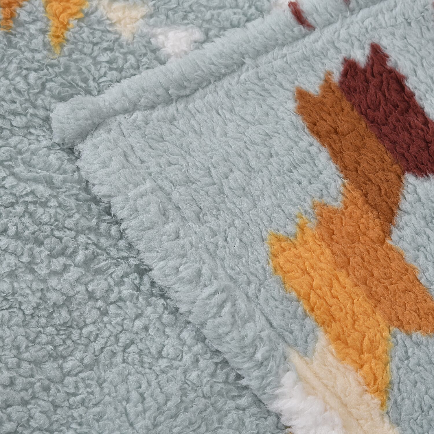 Winter Close Out Collection - Luxurious Super Soft Single Layer Sherpa Blanket (Size150X200 Cm) - Pale Blue