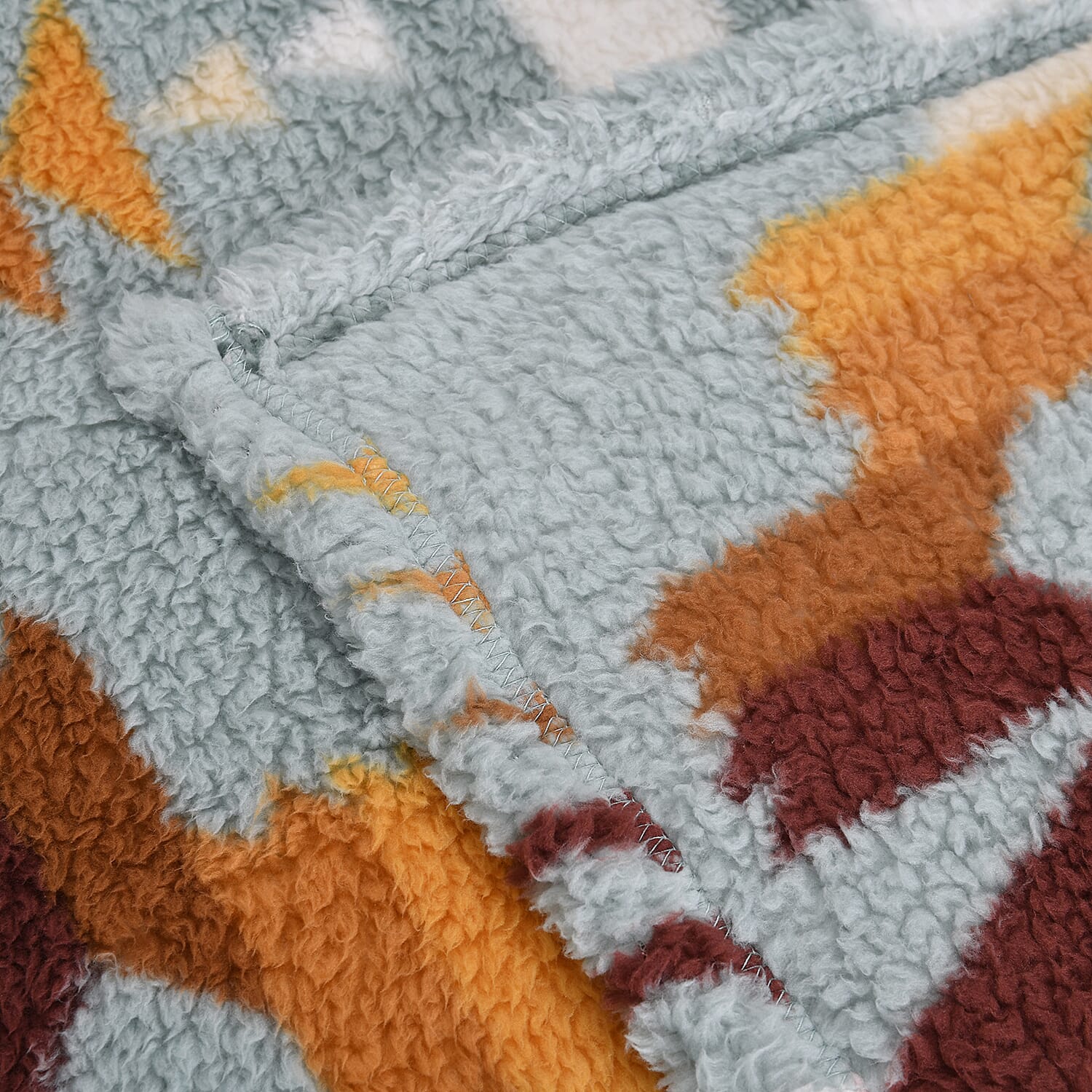 Winter Close Out Collection - Luxurious Super Soft Single Layer Sherpa Blanket (Size150X200 Cm) - Pale Blue